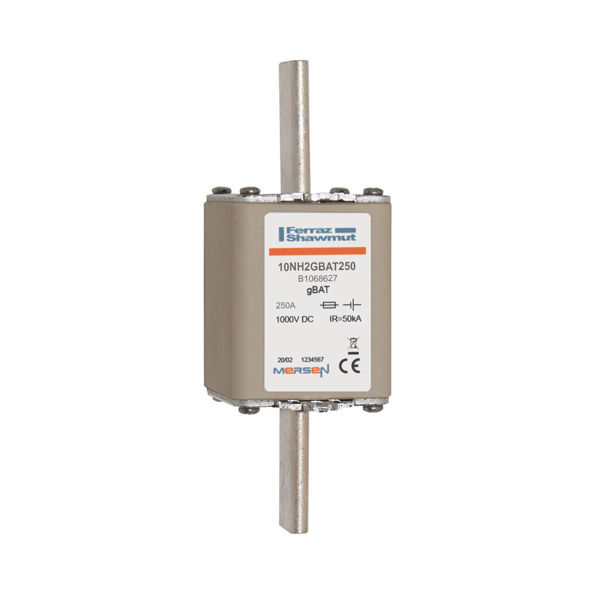 B1068627 - NH fuse-links gBAT 1000VDC, size 2, 250A